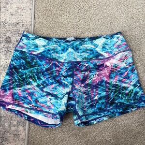 Born Primitive Blue and Pink Athletic Shorts